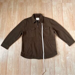 NWOT - Aritzia Wilfred Free Merino Wool Shirt Jacket Heartland